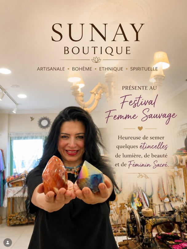 Sunay Boutique au Festival Femme Sauvage 2026 | Mode Bohème et Bien-être