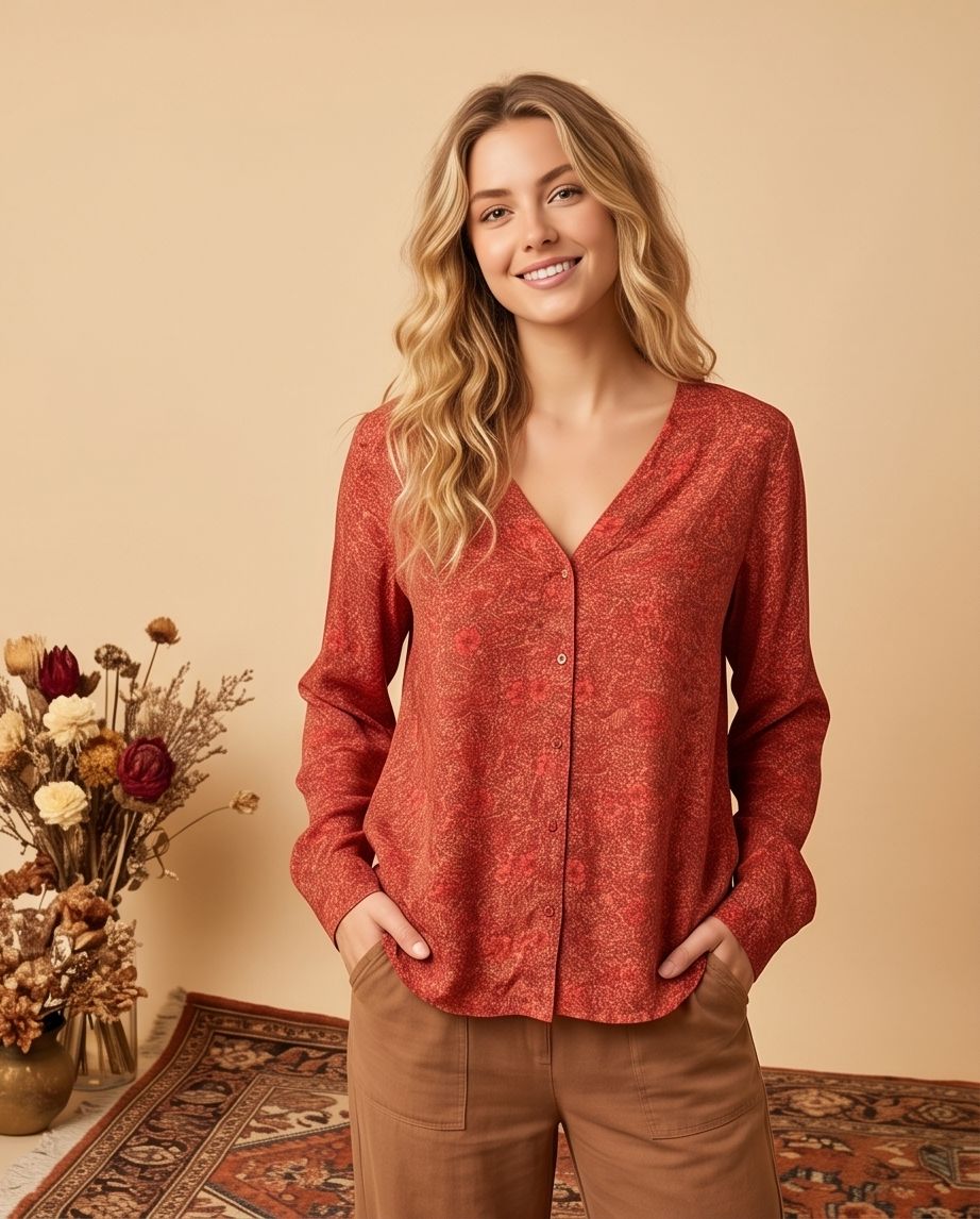 Chemise Feu de Sienne