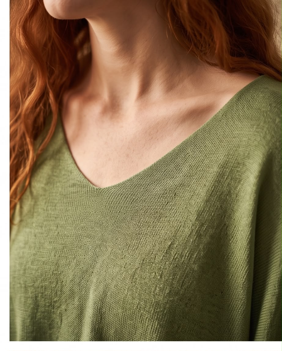 Pull Ample Vert