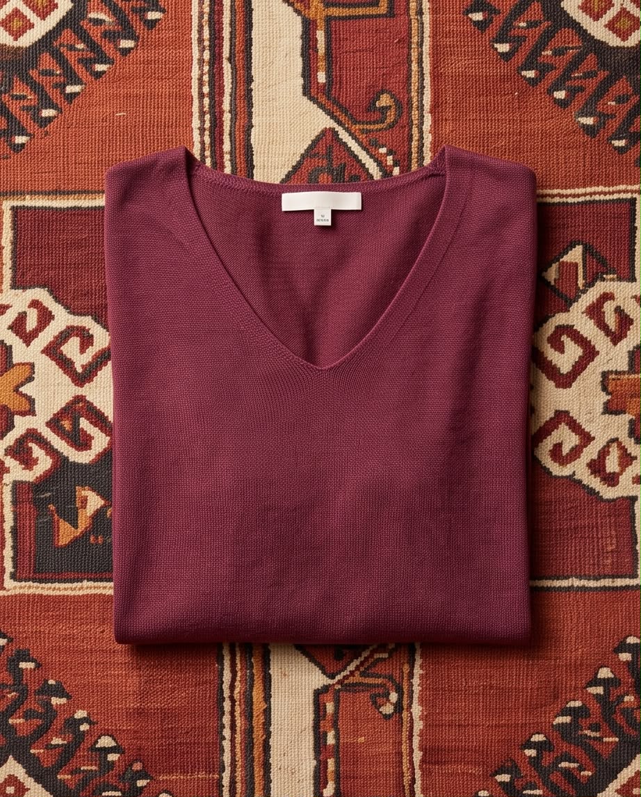 Pull Ample Bordeau