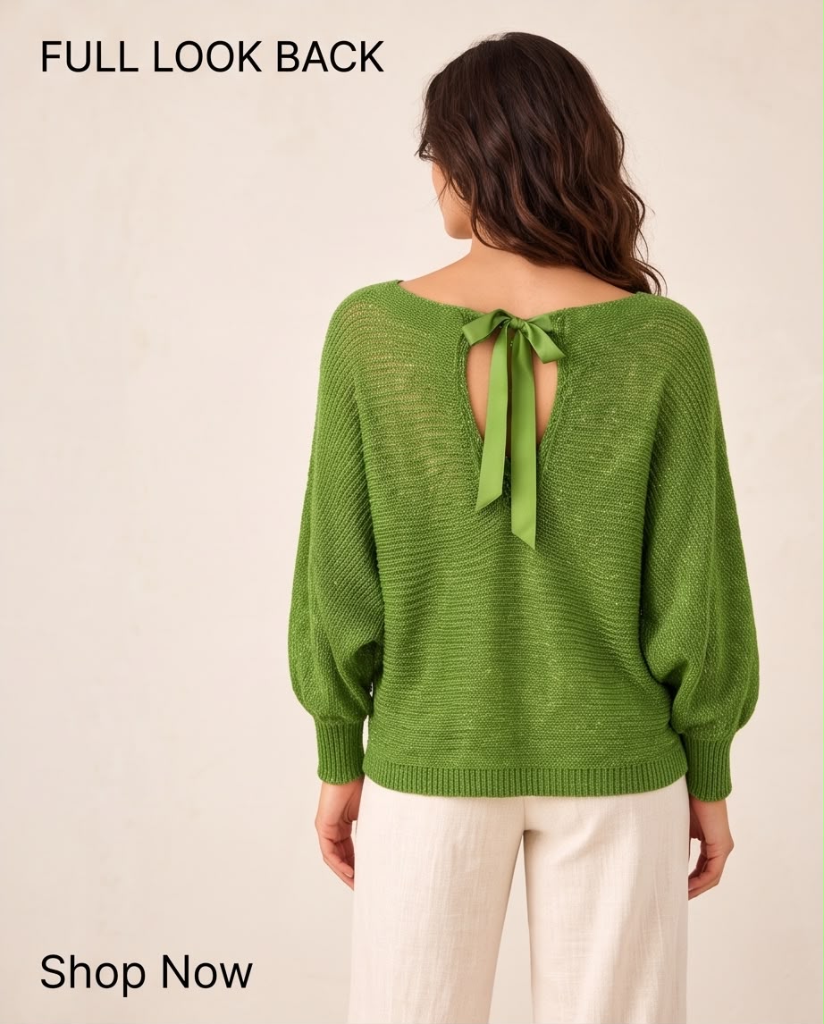 Pull Maille Lumière Vert