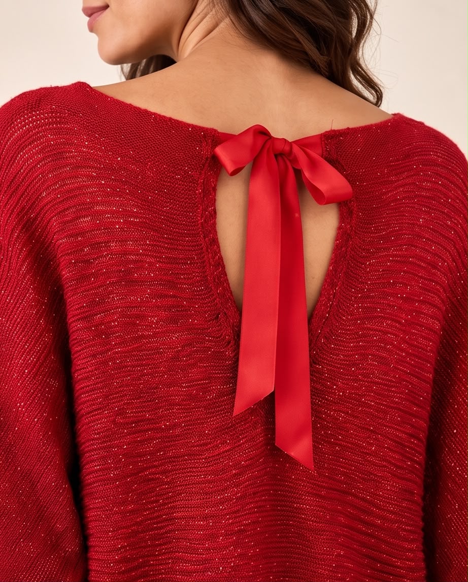 Pull Maille Lumière Rouge
