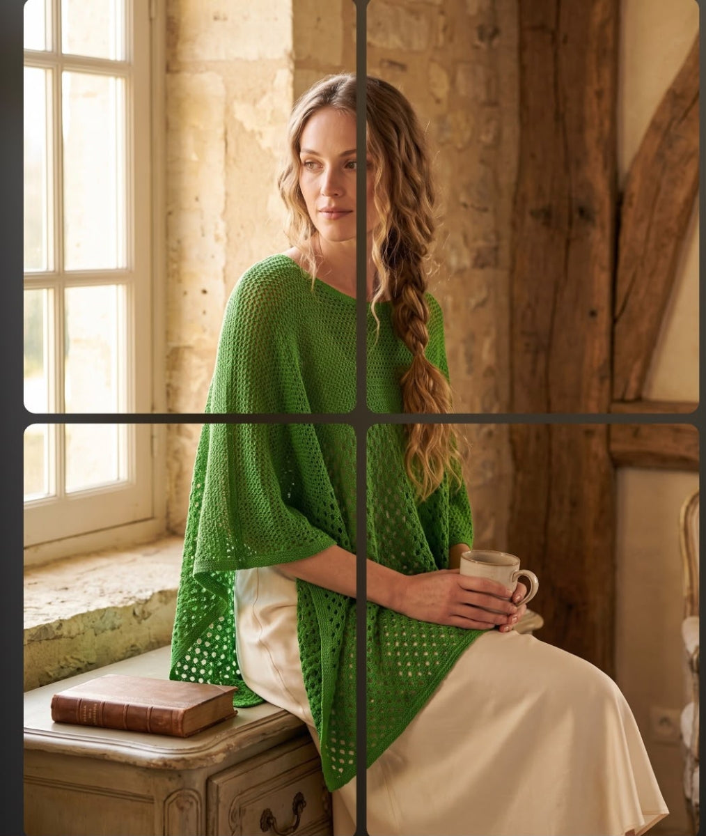 Poncho Alchimie verte