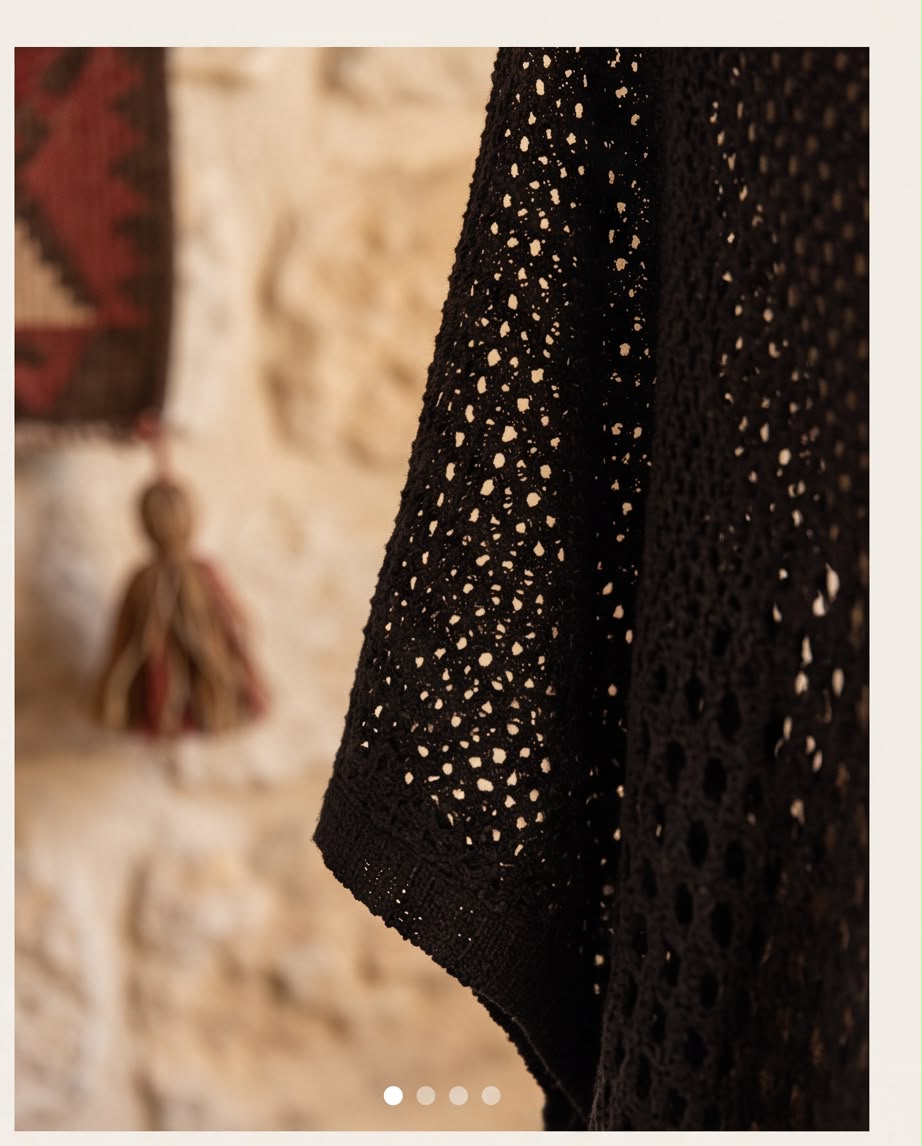 Poncho Alchimie noir