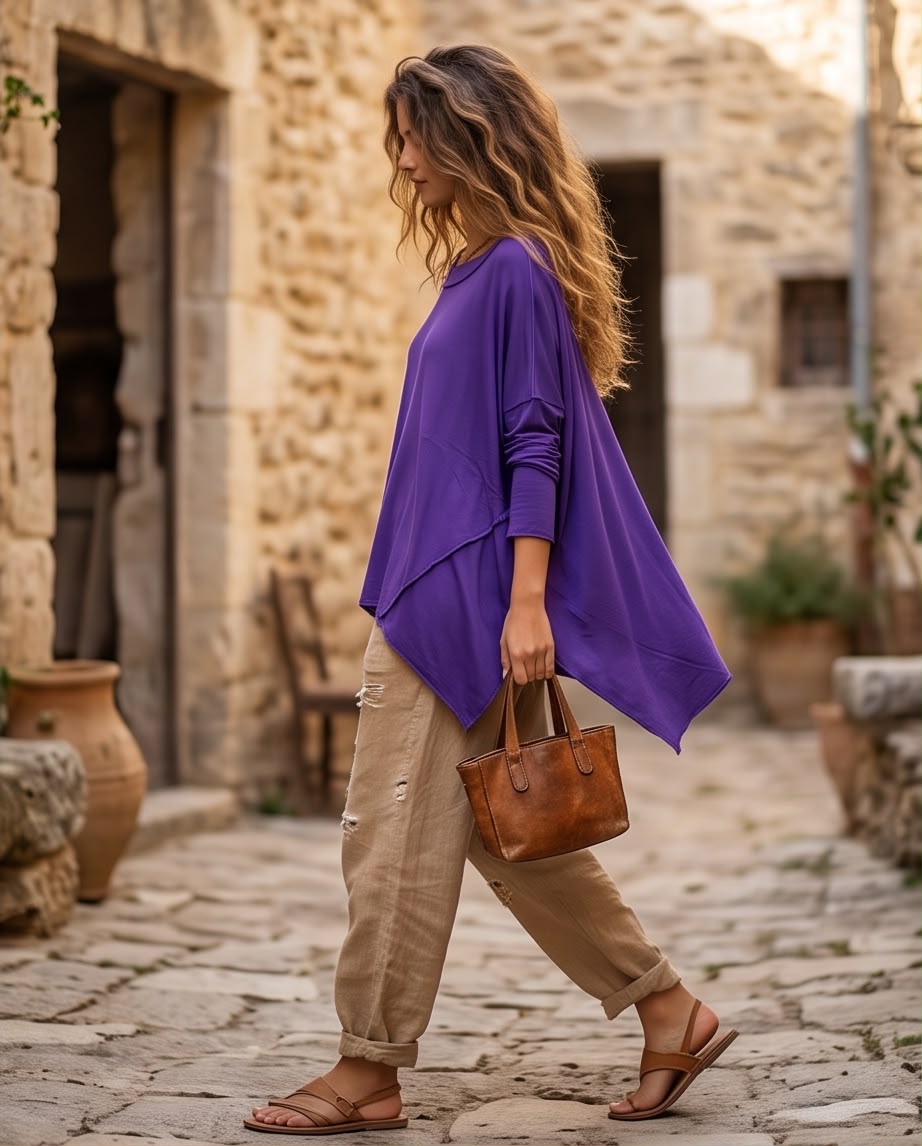 Blouse Audacieuse Mauve