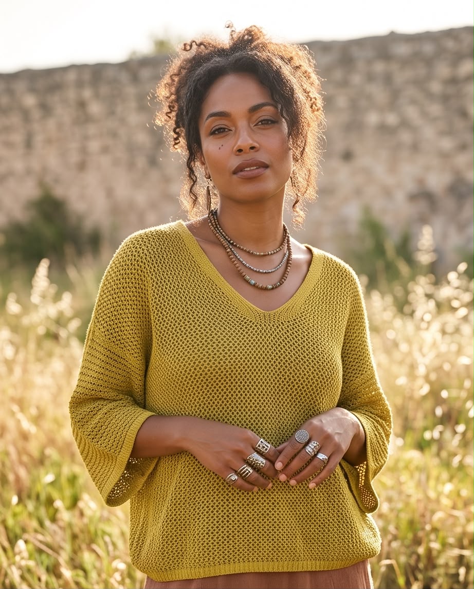 Pull Gratitude jaune