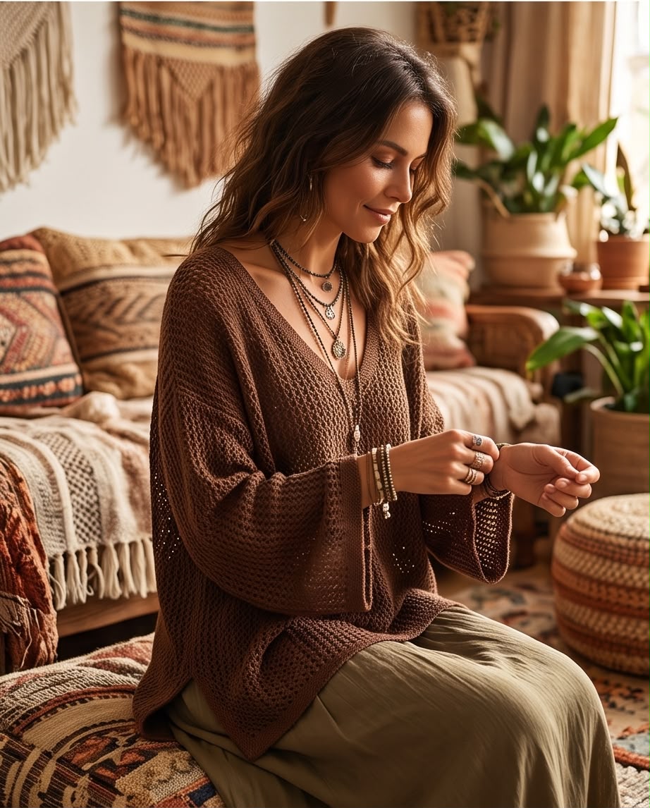 Pull Gratitude brun