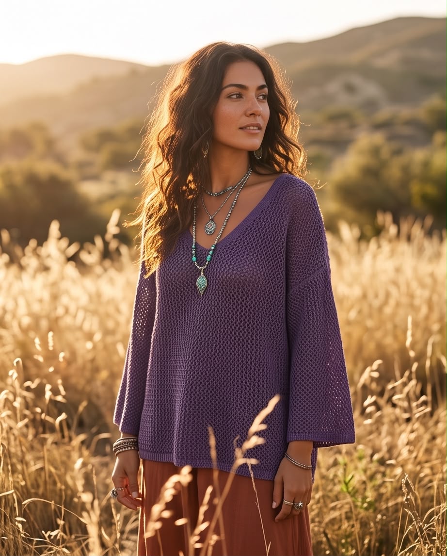 Pull Gratitude mauve