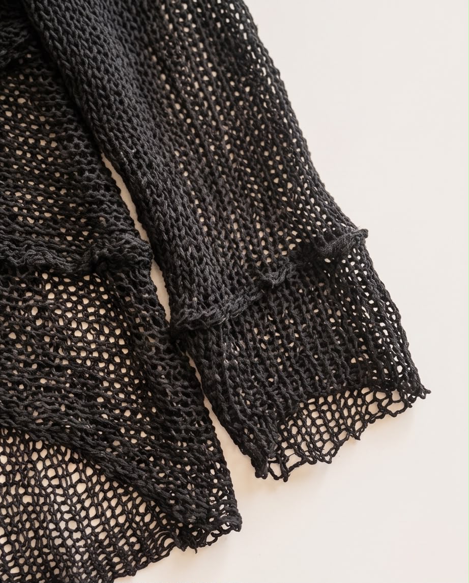 Pull rayonnant tricot Noir