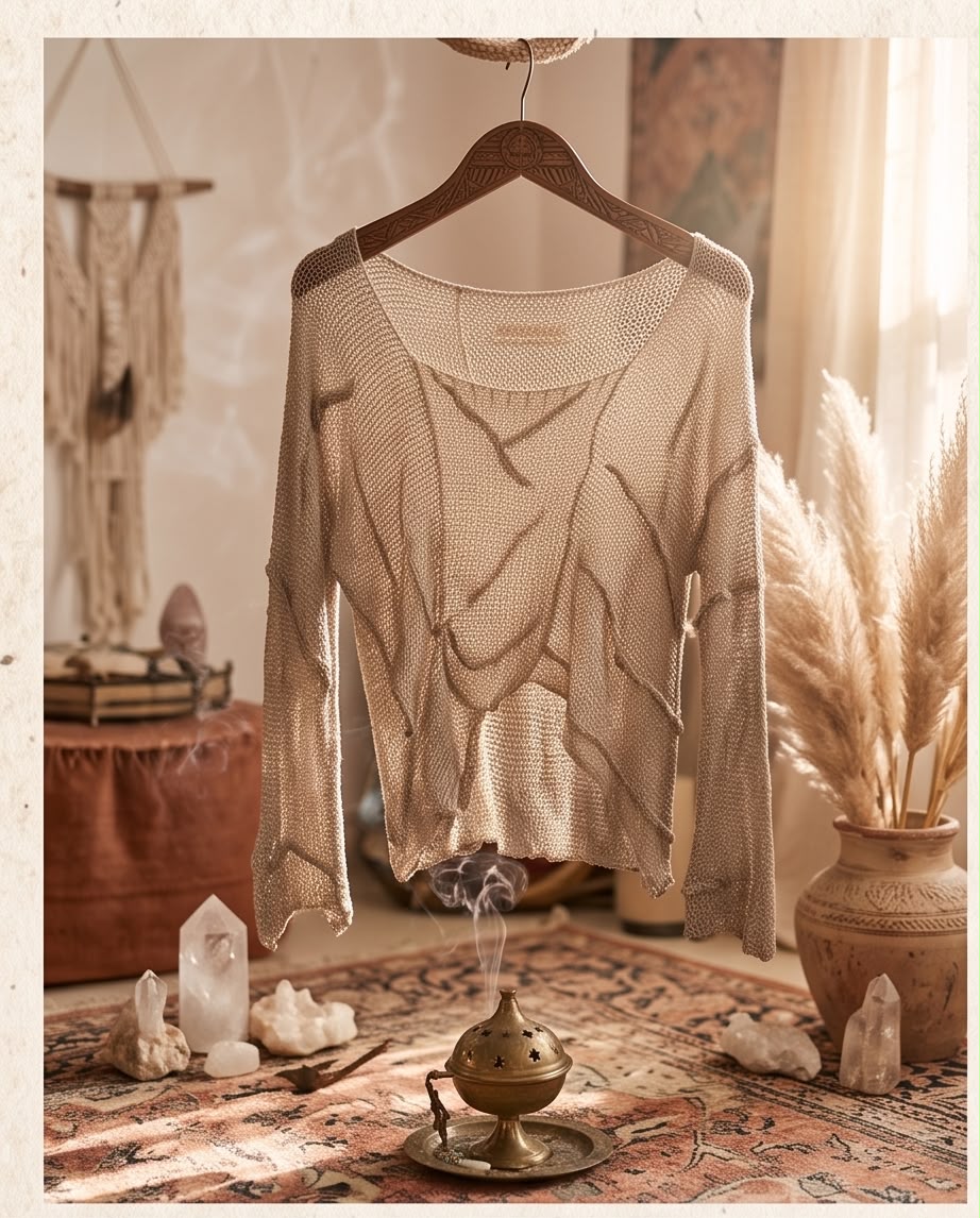 Pull rayonnant tricot Beige