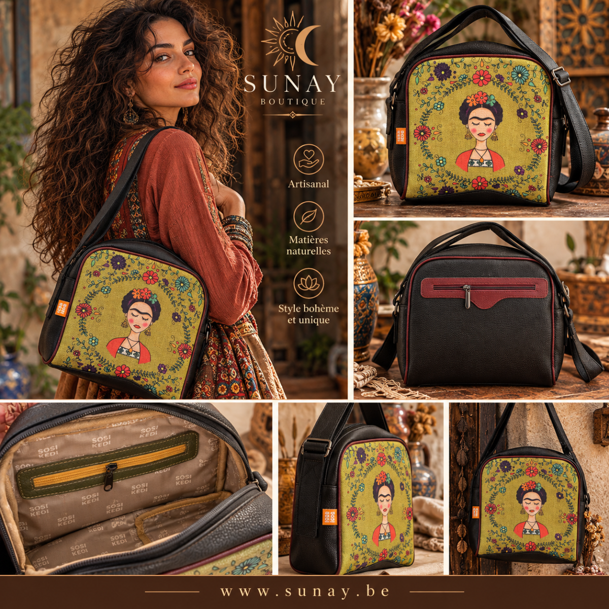 Sac Frida la Rêv'Elle noir