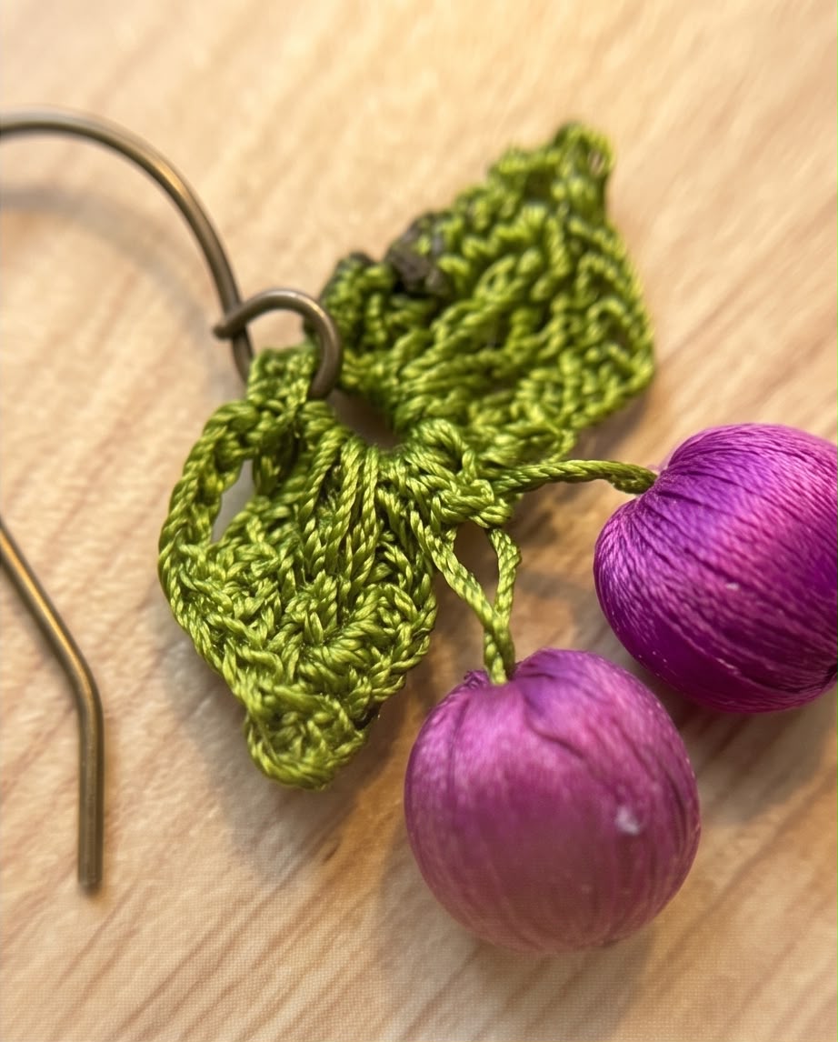 Boucle d'oreille Cerisier
