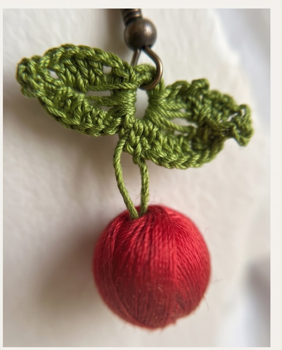 Boucle d'oreille Cerisier