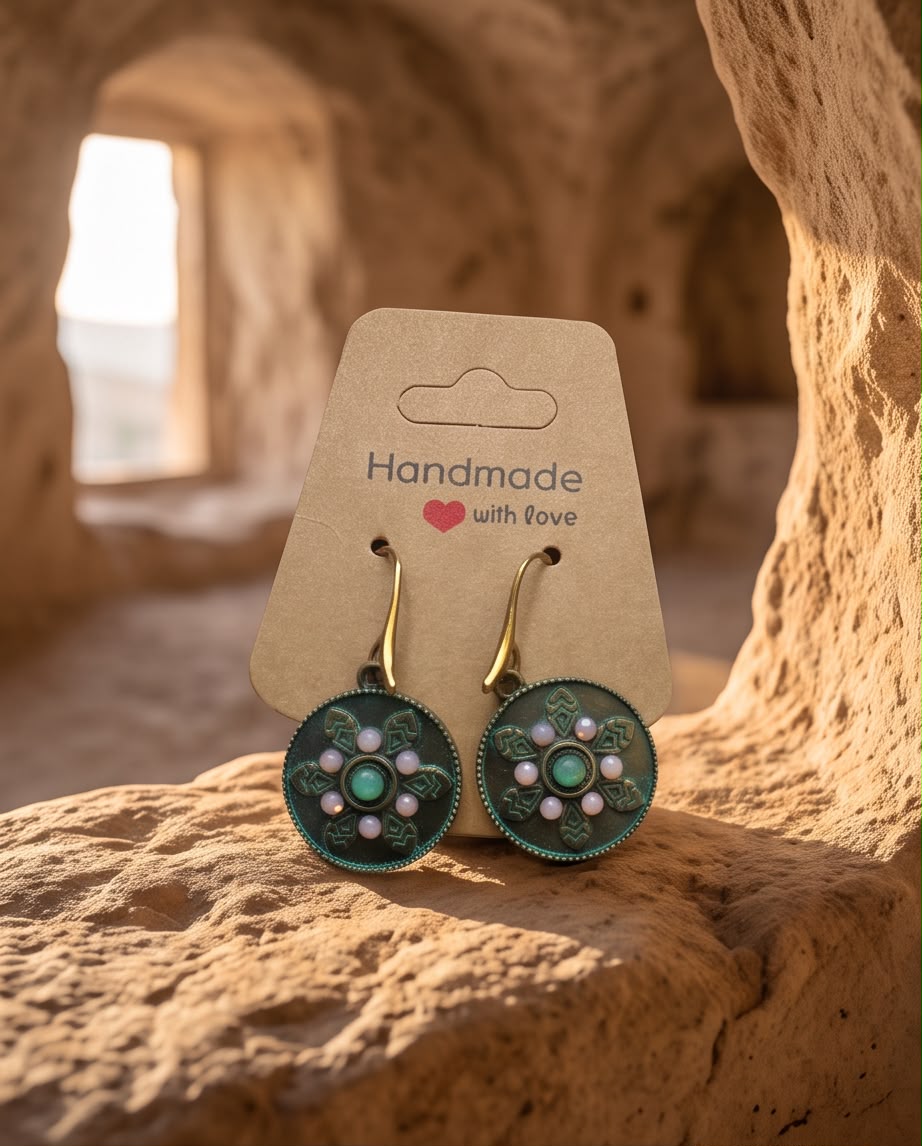Boucle d'oreille La Lune des Roses