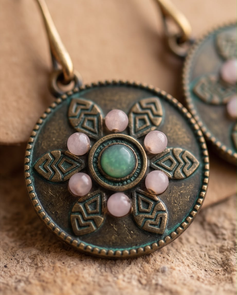 Boucle d'oreille La Lune des Roses
