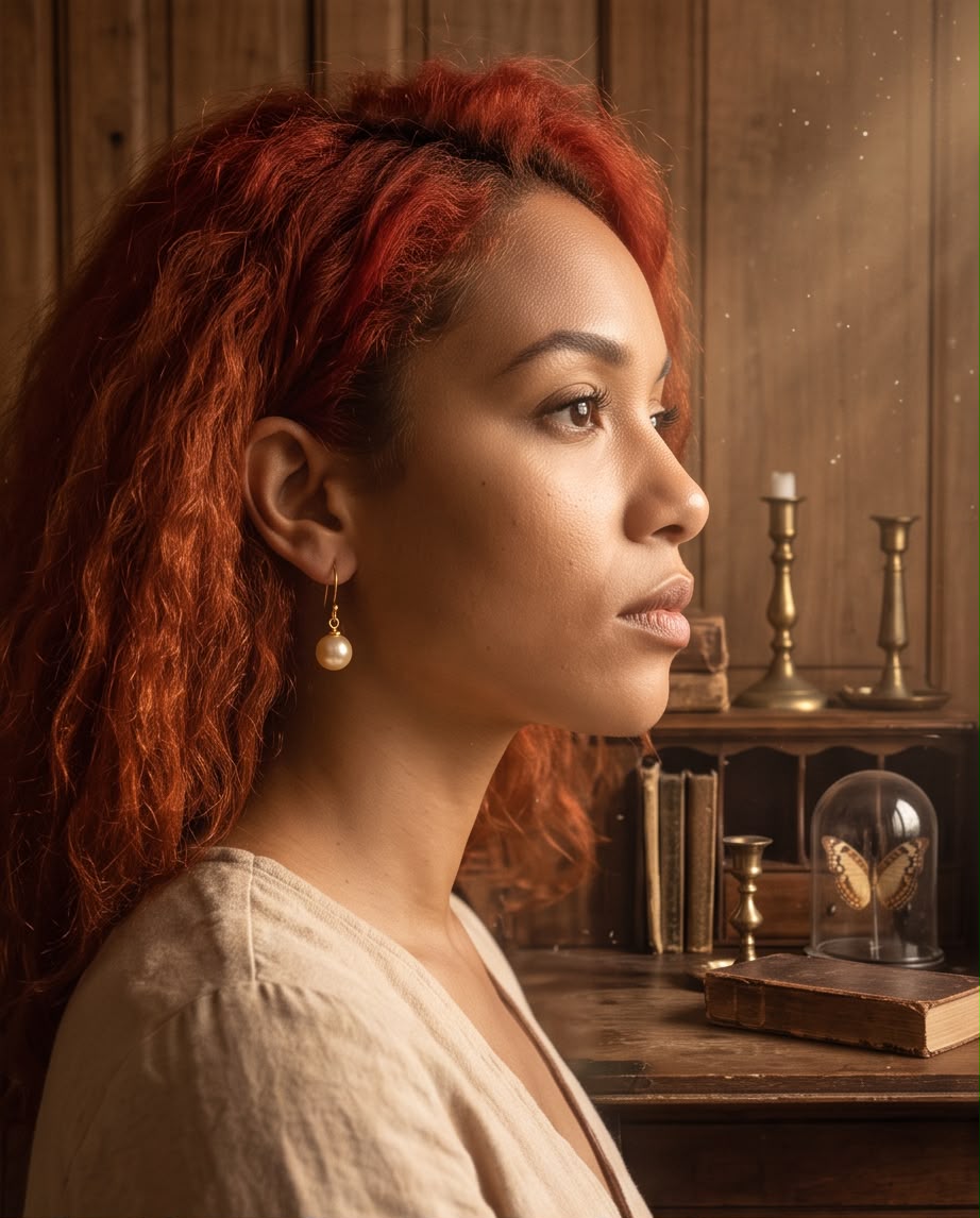 Boucle d'oreille L’Âme Nacrée