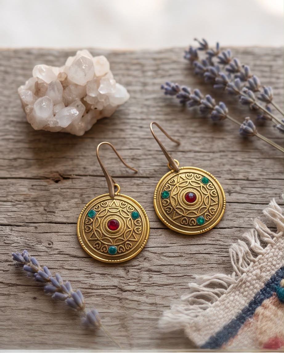 Boucle d'oreille Le Secret de Byzance