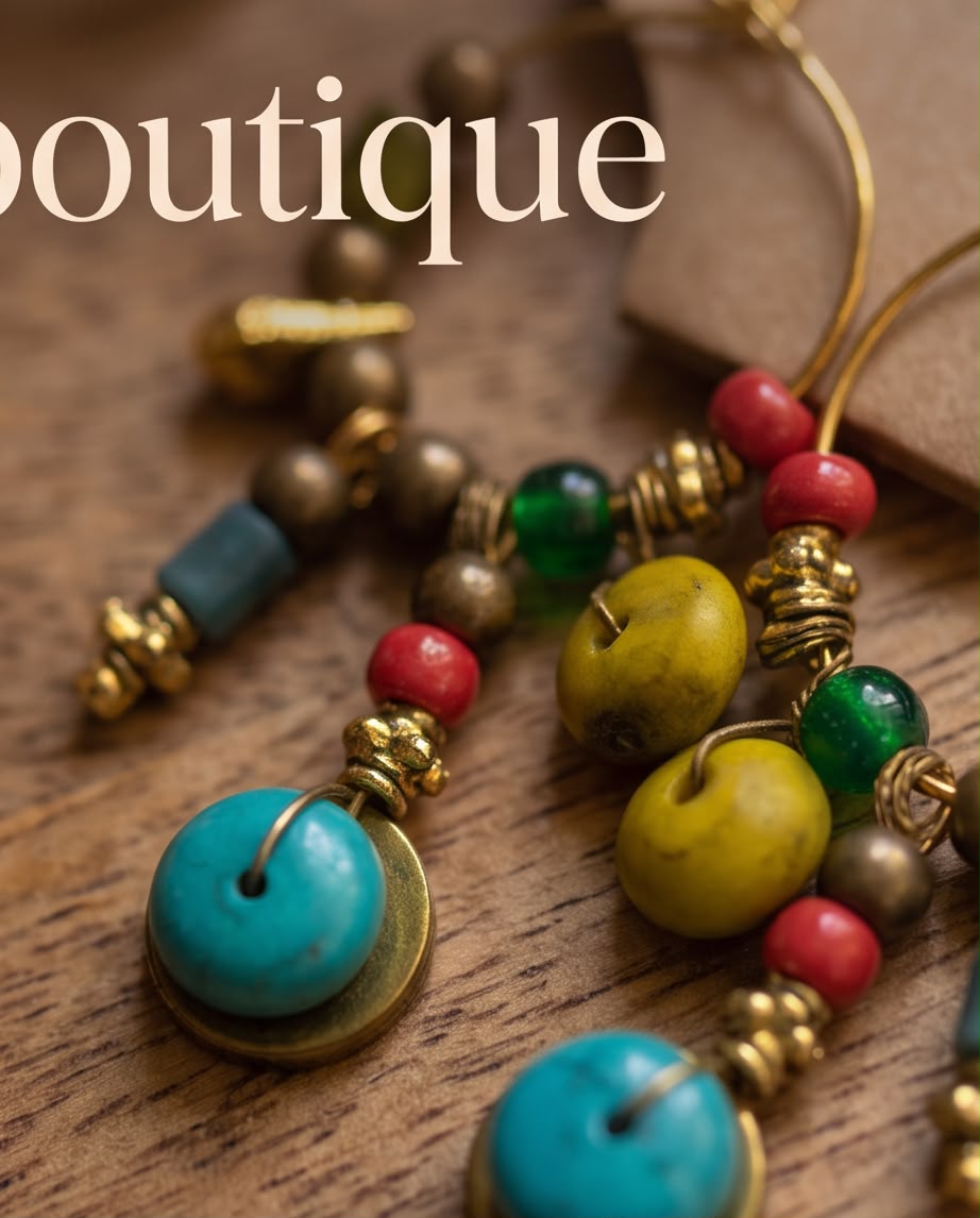 Boucle d'oreille Les Graines de Bonheur