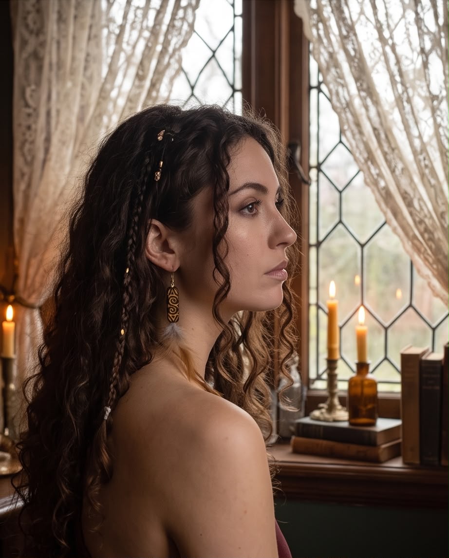 Boucle d'oreille Les Plumes du Destin