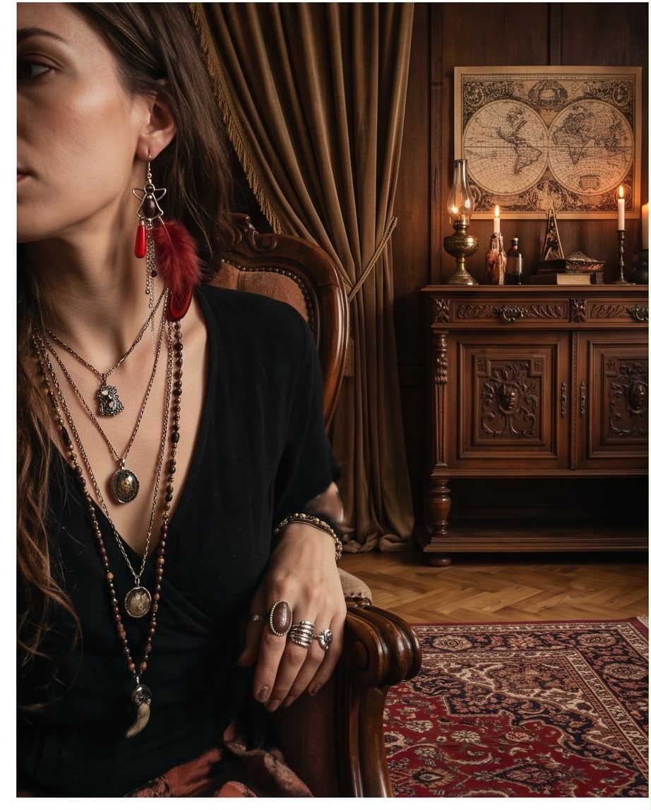 Boucle d'oreille La Plume d'Athéna