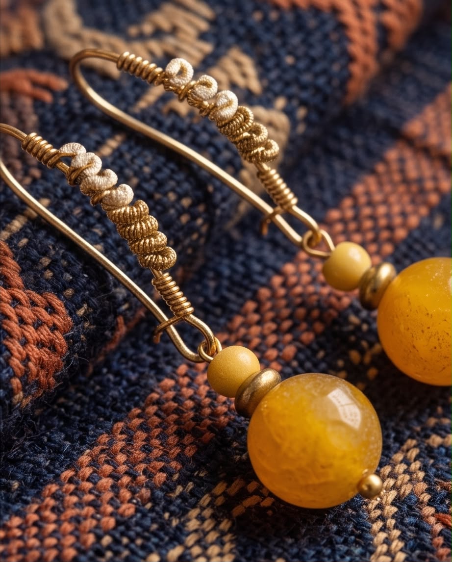 Boucle d'oreille La Gardienne Solaire