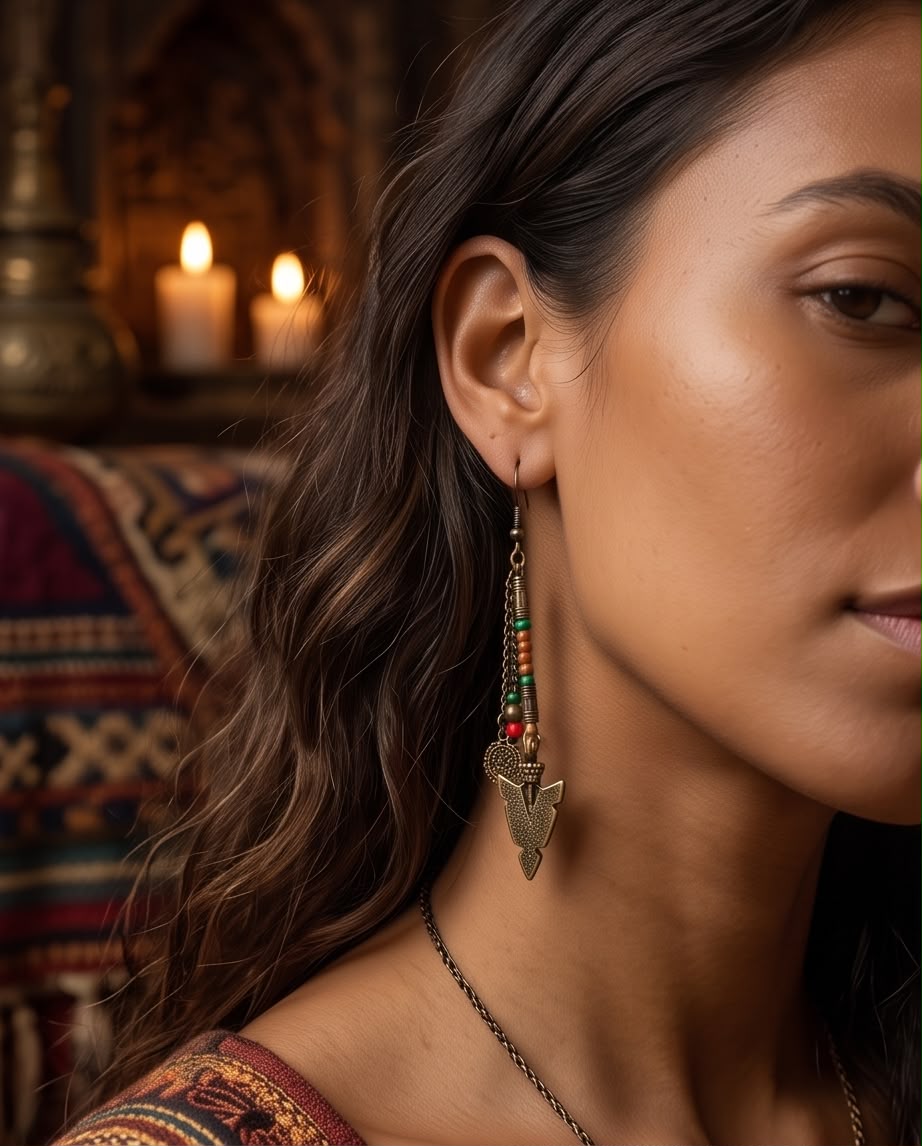 Boucle d'oreille Les Flèches d’Artémis