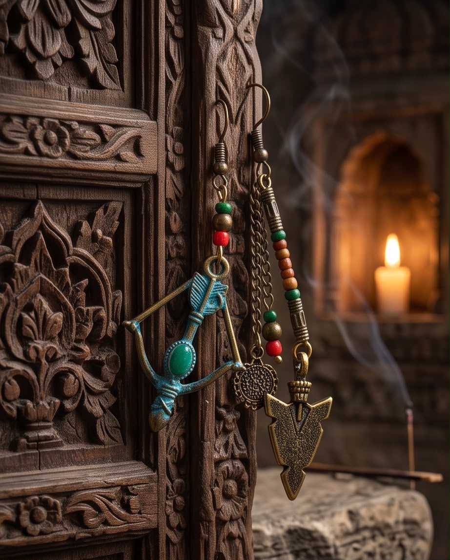 Boucle d'oreille Les Flèches d’Artémis