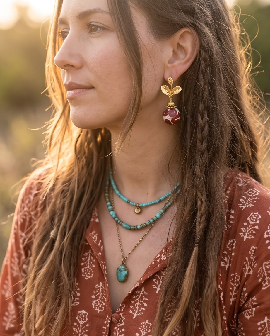 Boucle d'oreille l'art de renaitre