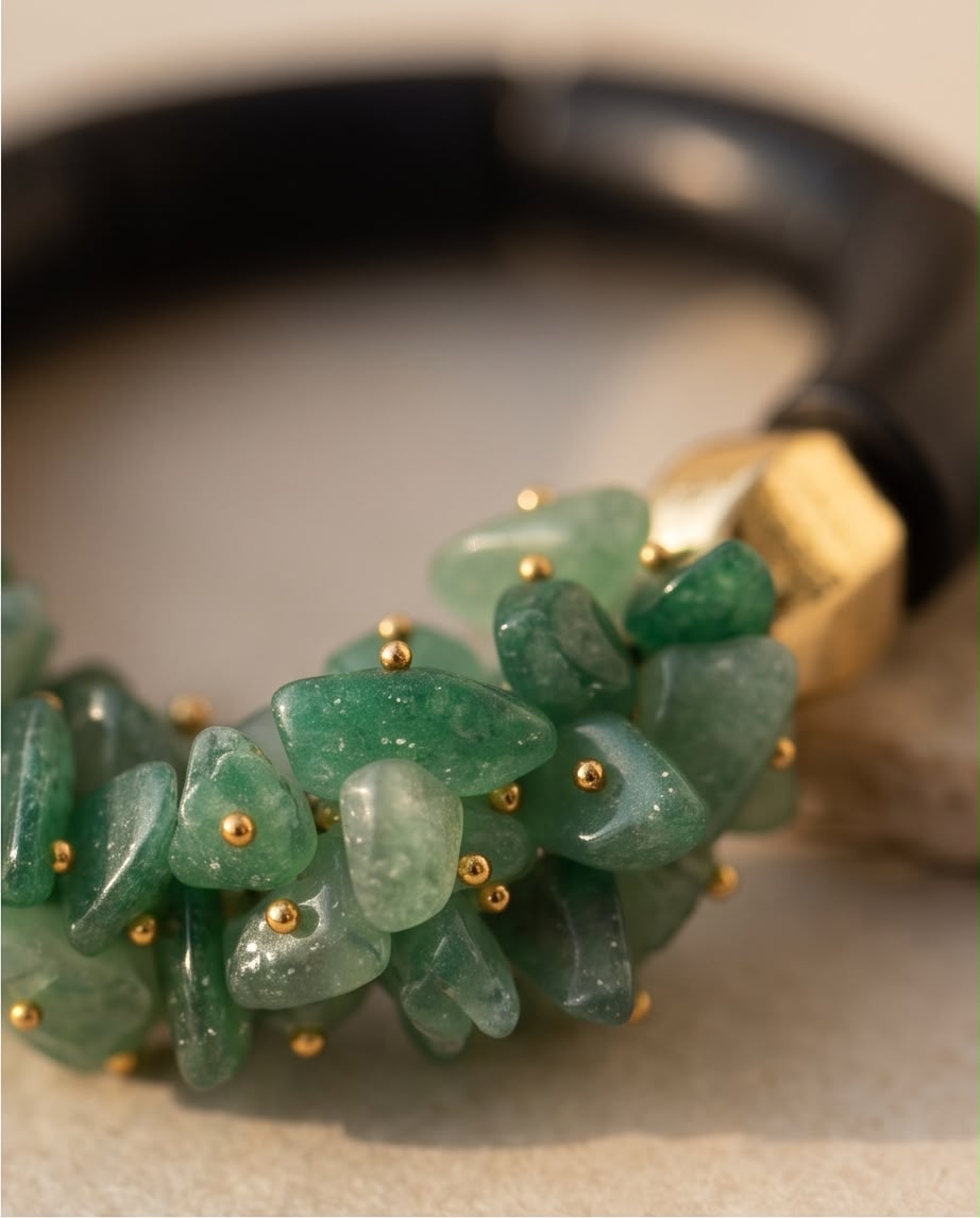 BRACELET Le Jardin Aventurine verte