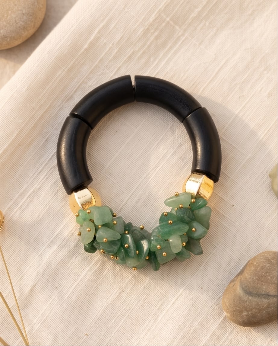 BRACELET Le Jardin Aventurine verte