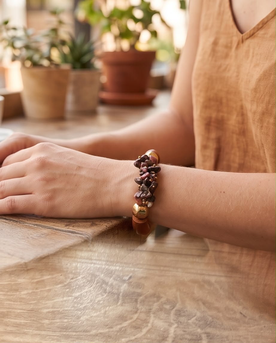 BRACELET La Beauté Rhodonite