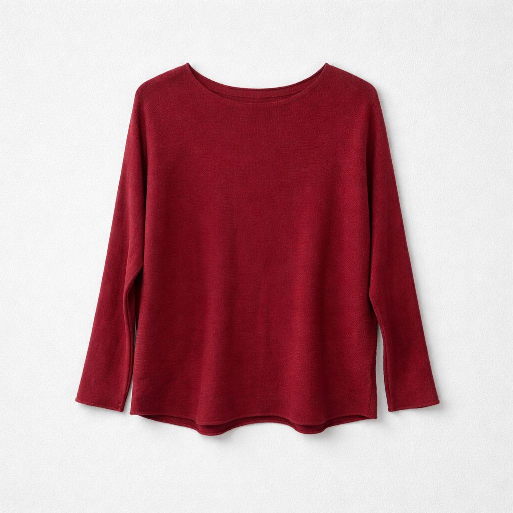 PULL LISO CON CUELLO BARCO AZUL