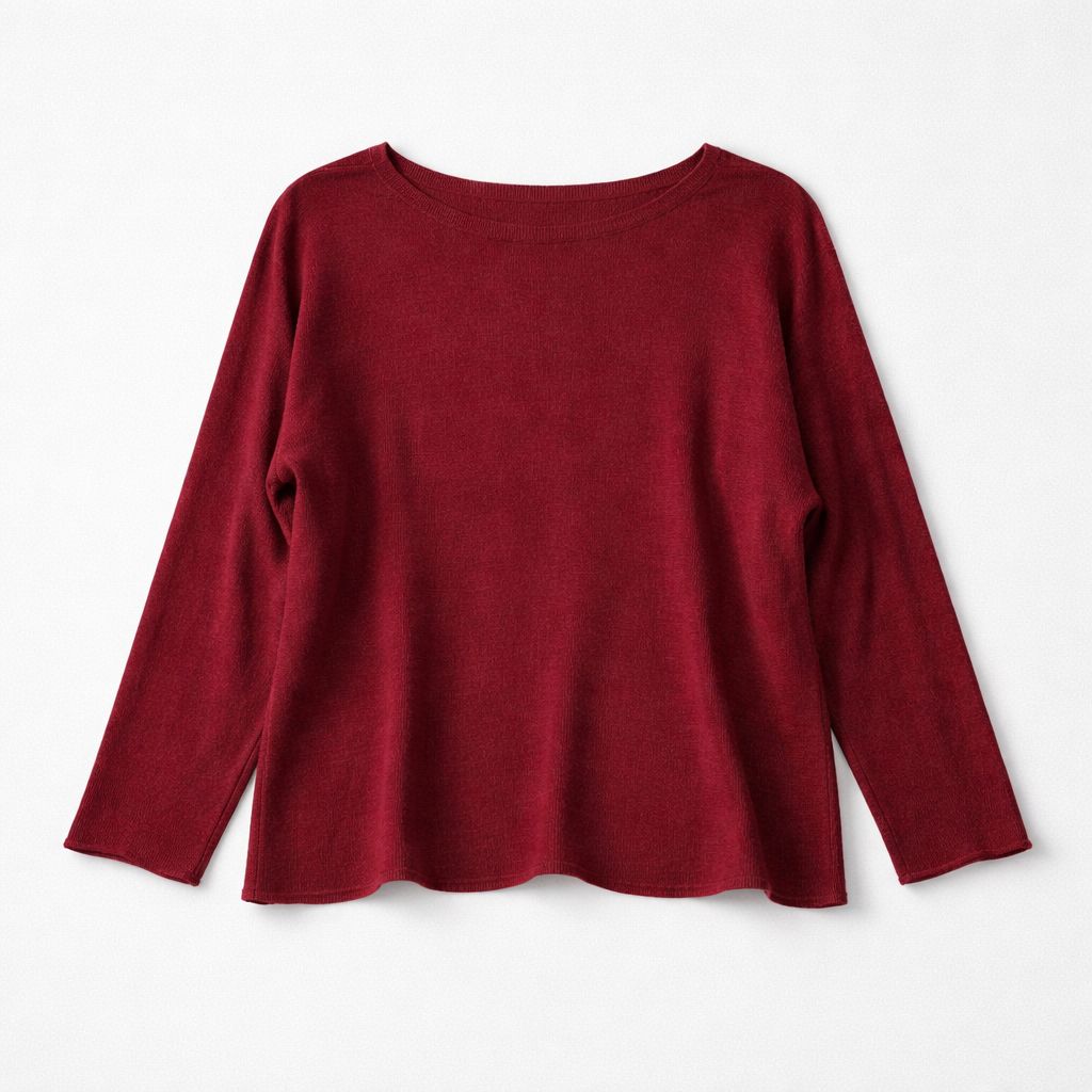 PULL LISO CON CUELLO BARCO AZUL