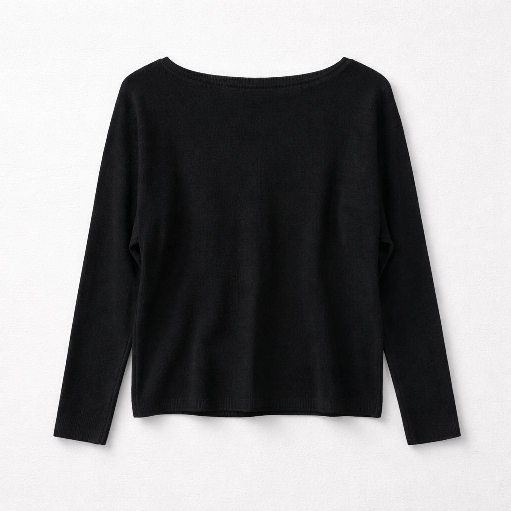 PULL LISO CON CUELLO BARCO AZUL