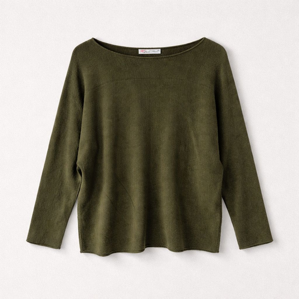PULL LISO CON CUELLO BARCO AZUL