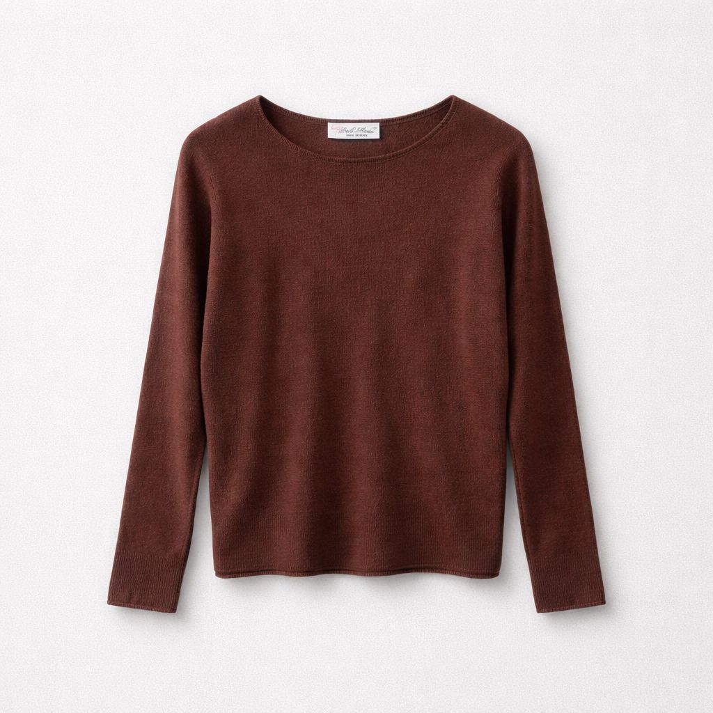 PULL LISO CON CUELLO BARCO AZUL