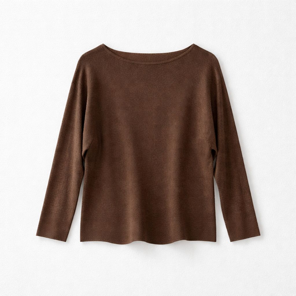 PULL LISO CON CUELLO BARCO AZUL
